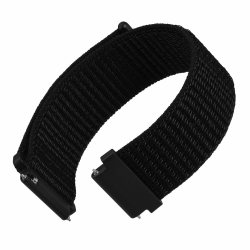 WOCCI Verstellbares Nylon Sport Uhrenarmband mit Klettverschluss, Uhrenarmbänder mit Schnellverschluss für Herren und Damen, Bandbreite 18mm 20mm 22mm 20mm Schwarz Angebot bei HelloDeals