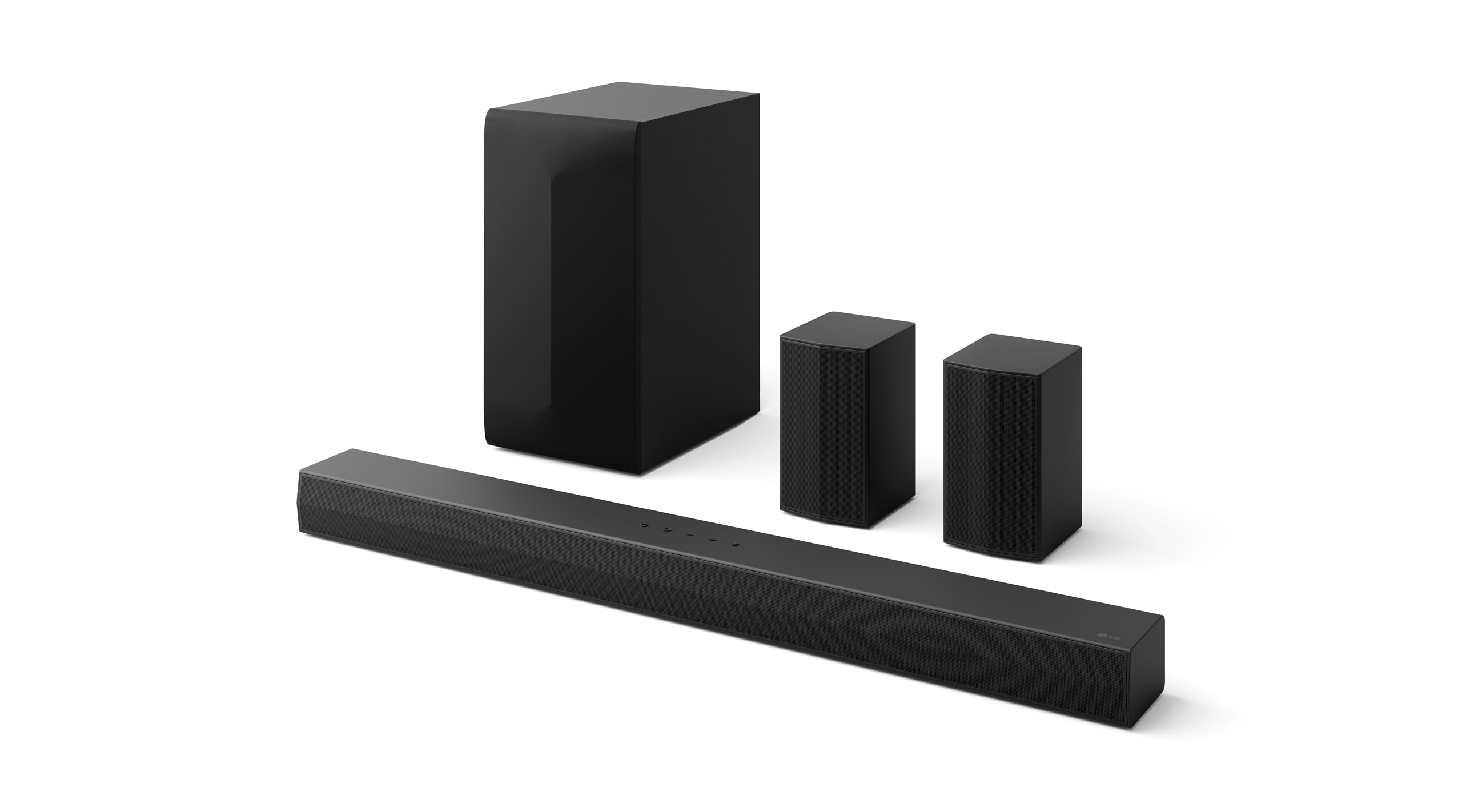LG DS60TR 5.1ch Soundbar Dolby Audio (440W) mit Subwoofer und Rücklautsprechern (AI Sound Pro, Wow Interface, Bluetooth, HDMI ARC, Wandmontage möglich) [2024], Schwarz Angebot bei HelloDeals