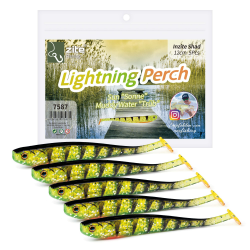 Zite Fishing Gummifische Zander Set – Inzite Shad 12cm Diverse Farben - 5STK Fängige Gummiköder Zander-Angeln - Softbait Angelköder UV-Aktiv, Gummi Fische Gummifisch Set Zander-Gummifisch Zander Köder Lightning Perch Angebot bei HelloDeals