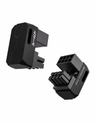 EZDIY-FAB Shield Series 8-Pin PCIe GPU Power Adapter,180-Grad-U-Turn Abgewinkelter Anschluss,Aluminium Design für Grafikkarten-Reverse Typ,Schwarz-2 Pack RVS-Schwarz Angebot bei HelloDeals