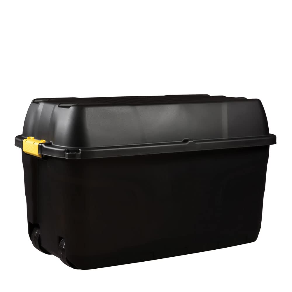 Strata Heavy Duty Aufbewahrungsbox mit Rädern – 175 Liter, 94x52x56cm – schwarz Angebot bei HelloDeals