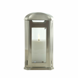 designgrab AEL5 Grablampe Venezia aus Edelstahl, Silber, 13 x 13 x 24 cm Angebot bei HelloDeals