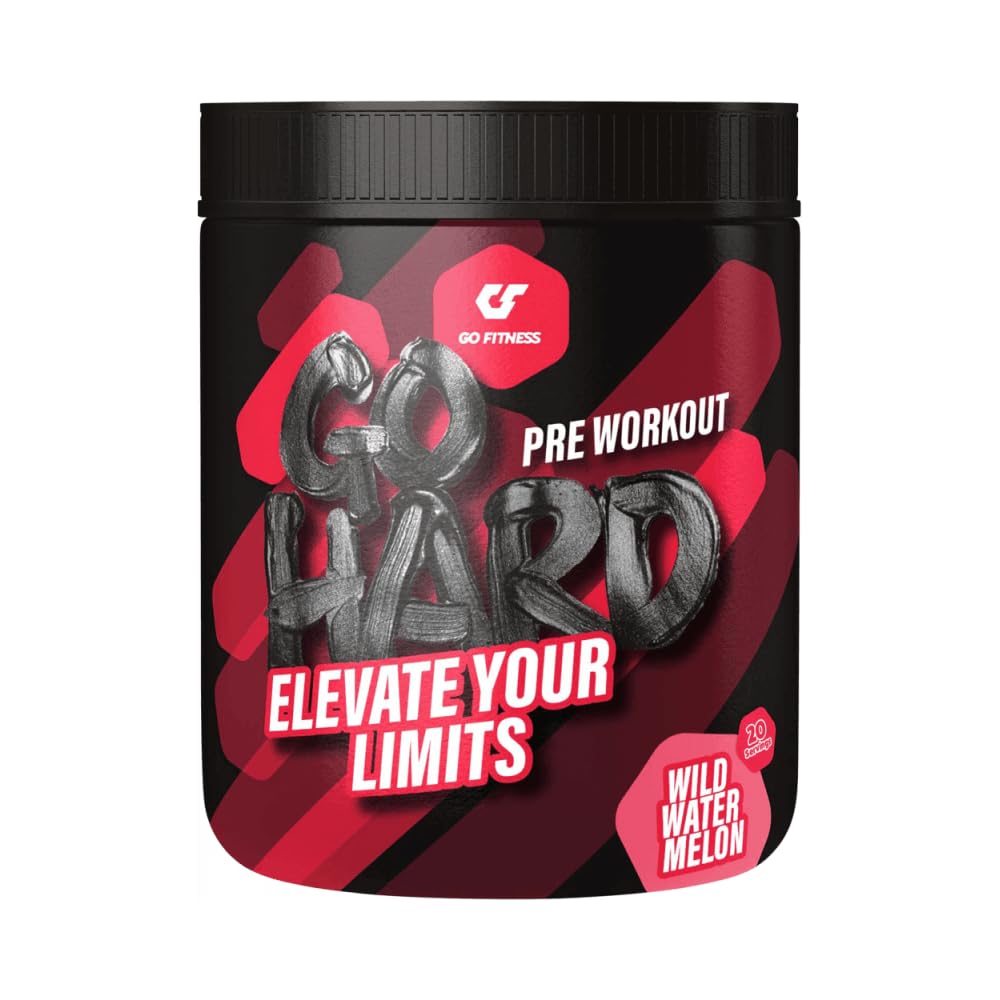 Go Fitness Nutrition – Go Hard – Wild Watermelon – 400 g – Intensives Pre-Workout, Fokus & Energie, Erfrischender Wassermelonen-Geschmack Wild Watermelon 400g Angebot bei HelloDeals