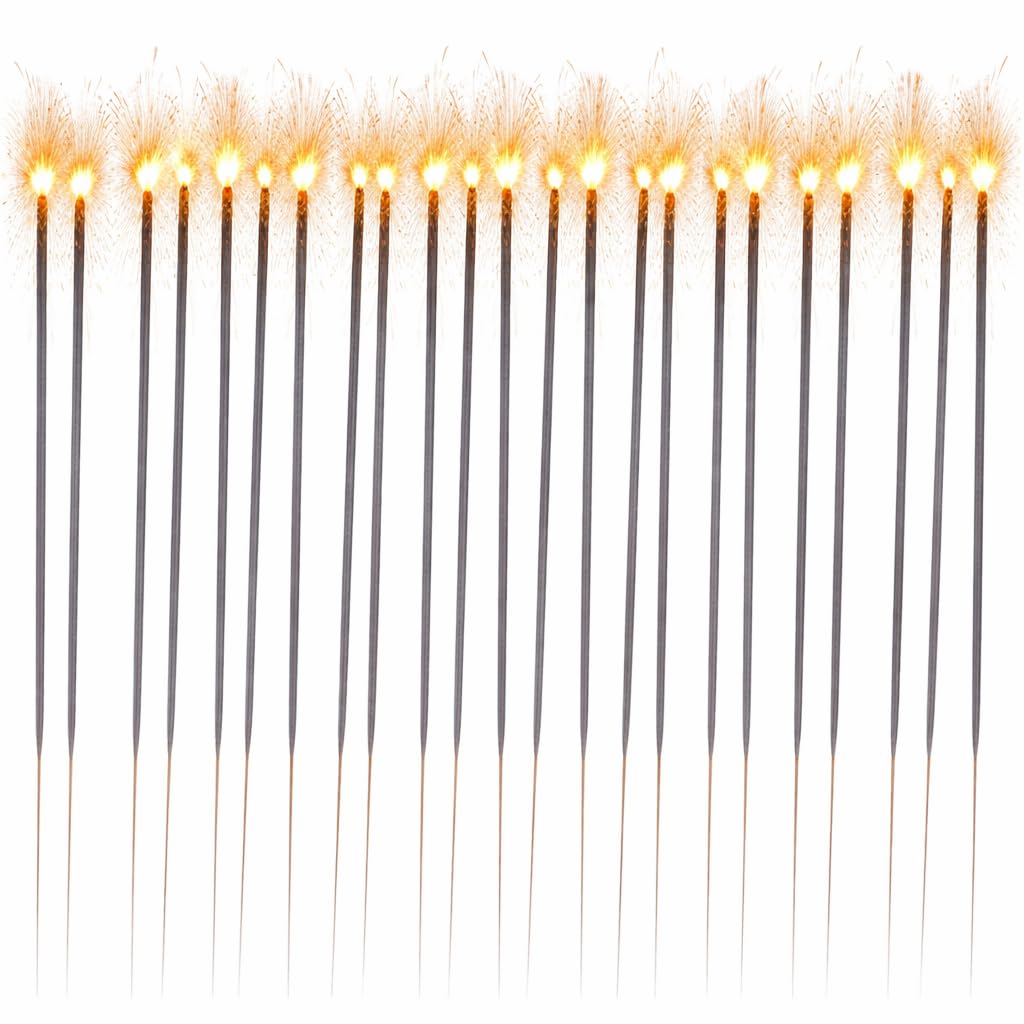 30x XXL 28 cm Wunderkerzen - funkelnde Sternspritzer - Perfekt für festliche Anlässe wie Silvester & Partys & Geburtstage & Hochzeit (30x) Angebot bei HelloDeals