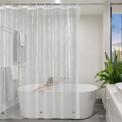 YISURE Duschvorhang Transparent Schmal 120 x 200, Durchsichtiger Duschvorhang Klar Wasserdicht Waschbar für Badewanne mit Magnet, Breite 120 x Höhe 200cm Transparent H200 x B120 cm (1er Pack) Angebot bei HelloDeals