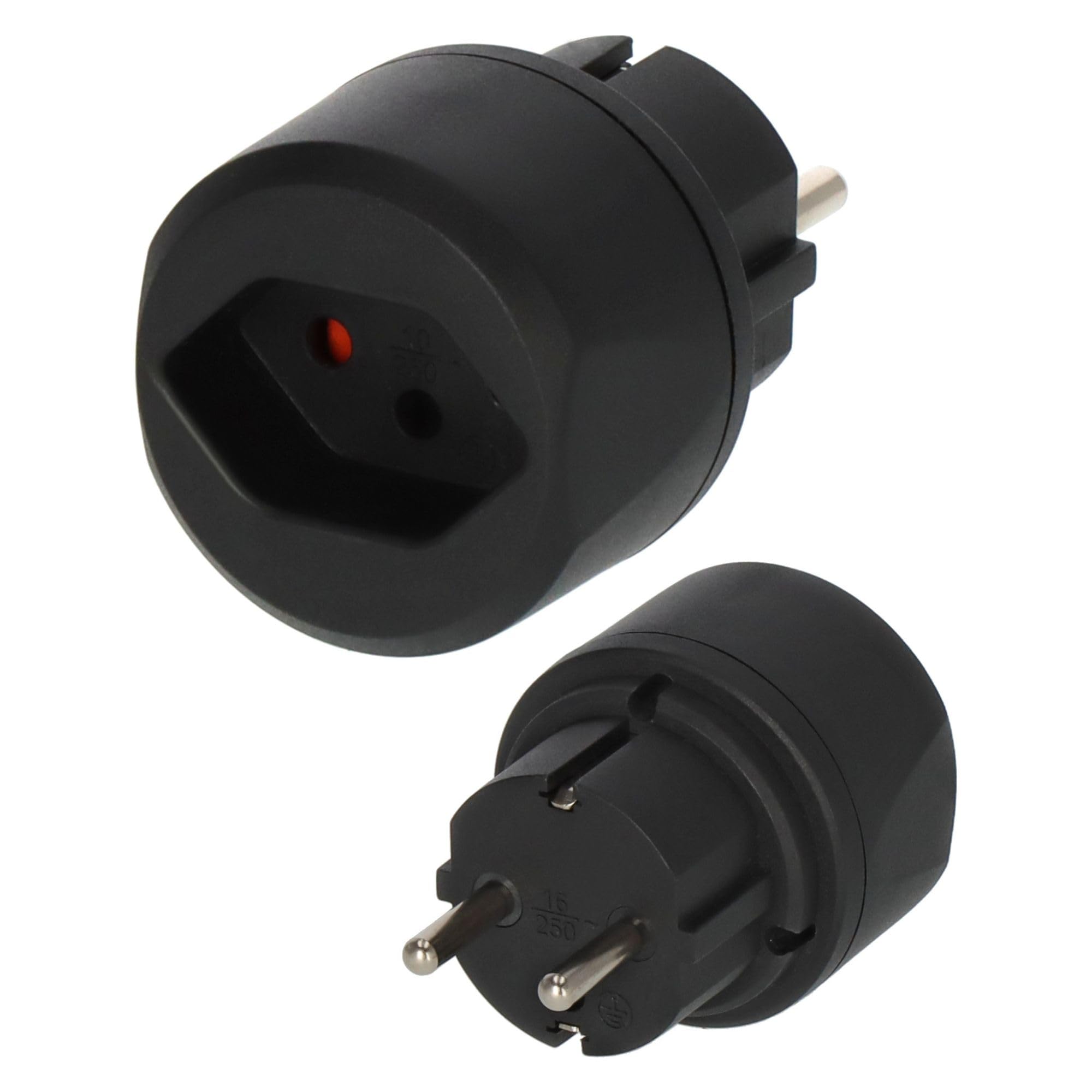 Brennenstuhl Reisestecker/Reiseadapter (Reise-Steckdosenadapter zum Anschluss elektrischer Geräte mit Schweizer Stecksystem in Ländern mit Schutzkontakt Stecksystem) schwarz Angebot bei HelloDeals
