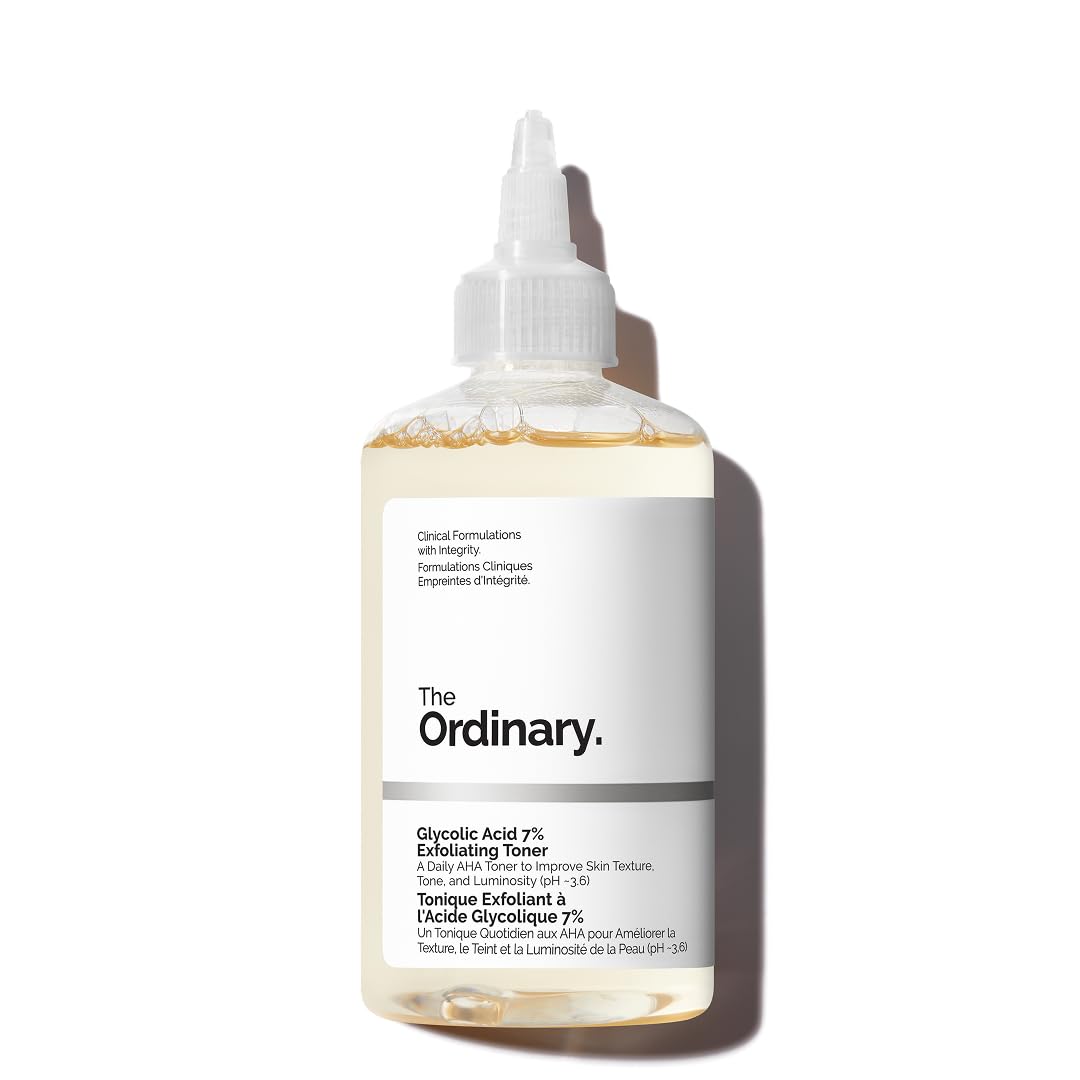 The Ordinary Glycolic Acid 7% Exfoliating Toner, Aufhellender und glättender täglicher Toner für einen gleichmäßigeren Hautton 240 ml (1er Pack) Angebot bei HelloDeals