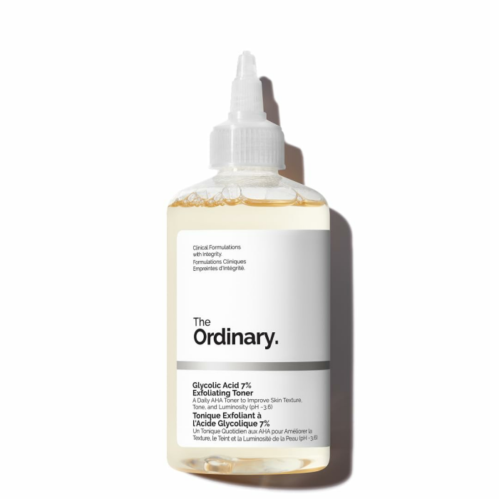 The Ordinary Glycolic Acid 7% Exfoliating Toner, Aufhellender und glättender täglicher Toner für einen gleichmäßigeren Hautton 240 ml (1er Pack) Angebot bei HelloDeals