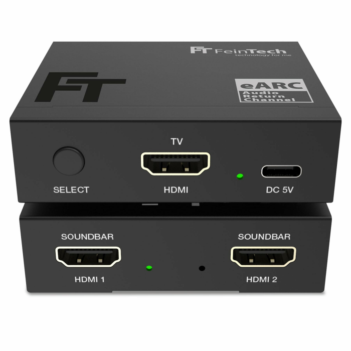 FeinTech AX421 HDMI eARC Switch 1 TV x 2 Soundbar - nutze 2 Soundgeräte an einem TV Angebot bei HelloDeals
