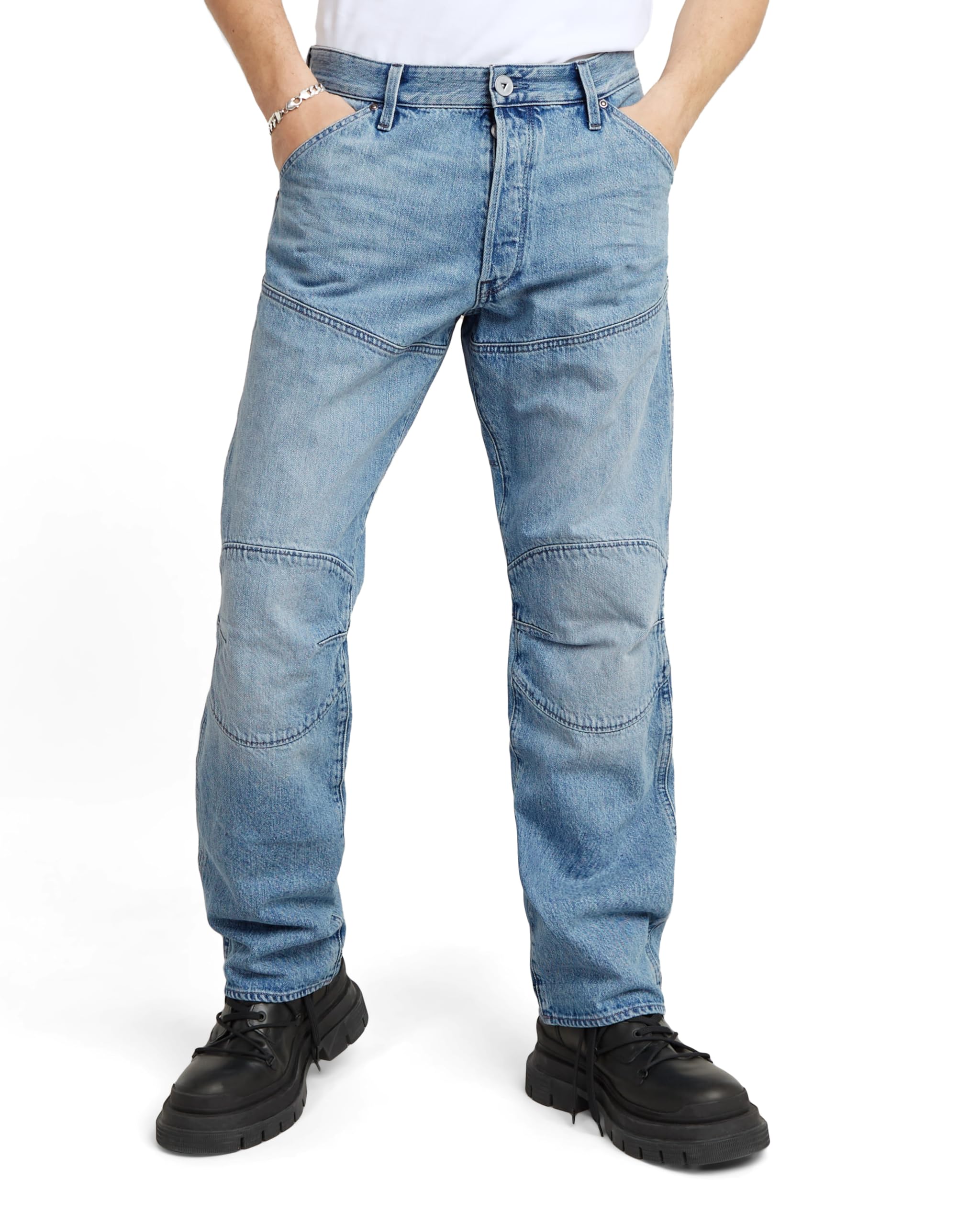 G-STAR Herren G-STAR Elwood 3D Regular Jeans 26W / 32L Blau (Faded Brilliant Blue D23699-d788-g872) Angebot bei HelloDeals