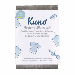 Kuno Hygienespüler Silbertuch für die Waschmaschine – Antibakterielles Silberionen-Tuch gegen Schweißgeruch – Alternative zu Hygienespüler & Desinfektionswaschmittel – Bis zu 150 Anwendungen (1) Angebot bei HelloDeals