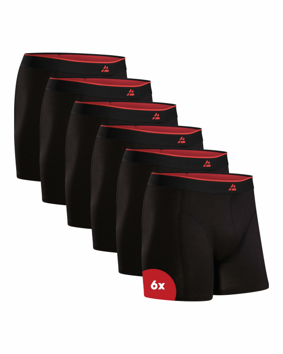 DANISH ENDURANCE Bambus Boxershorts Herren, Superweiche Unterhosen Männer, Bequem, Atmungsaktiv & Etikettfrei, Mit oder ohne Eingriff, 6er oder 10er Pack L Schwarz 6er Pack Angebot bei HelloDeals