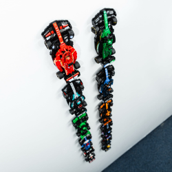 12 x Wandhalterungshaken, kompatibel mit Speed Champions Autos, Wandhalterung, Display-Haken für Ziegelautos (12 Stück) 12 Pack Angebot bei HelloDeals