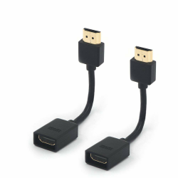 VCE 2 stück Hochgeschwindigkeits HDMI Verlängerungskabel Hdmi Verlängerung Extension TV Stick Adapterkabel 14cm Angebot bei HelloDeals