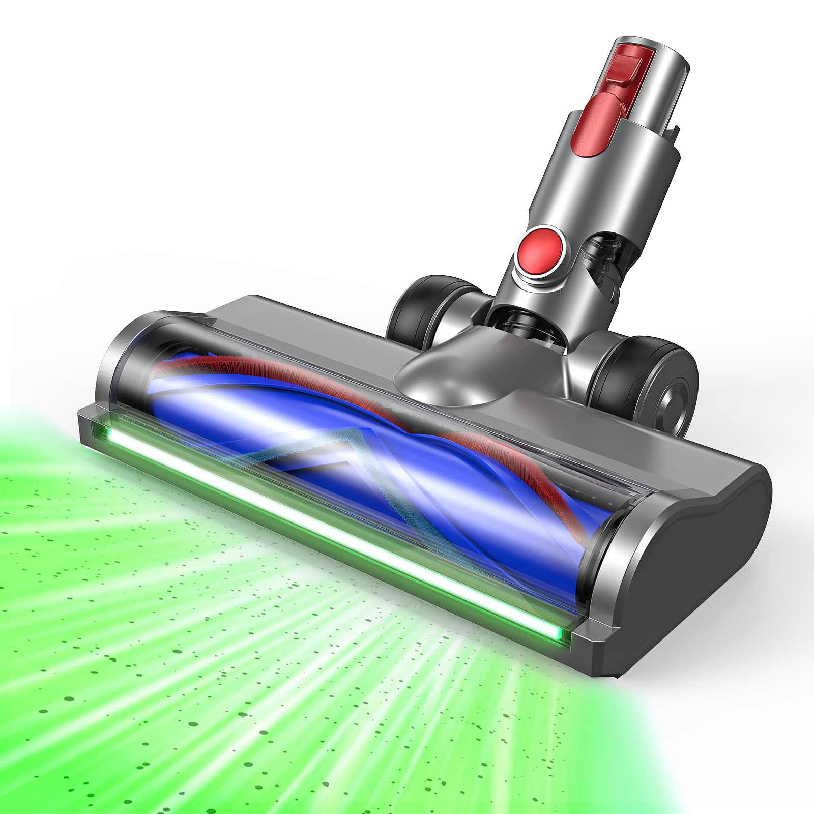 EVARY Bürste Ersatzteile kompatibel für Dyson V7 V8 V10 V11 V15 Staubsaugern Bodenbürste, Austauschbarer Bürstenkopf mit Direktantriebszubehör, für Parkett, Hartböden und Teppiche Angebot bei HelloDeals