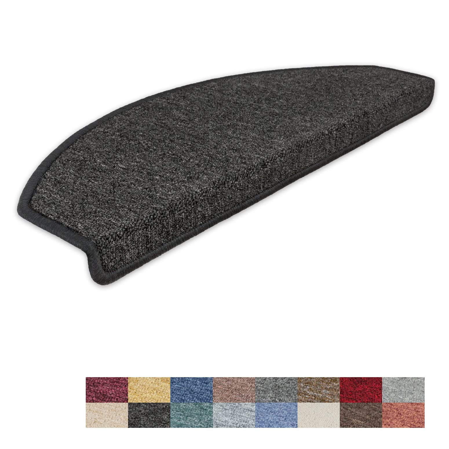 Kettelservice-Metzker Stufenmatten Treppen-Teppich Rambo 15er SparSet 17 Farben (-Anthrazit-) Angebot bei HelloDeals