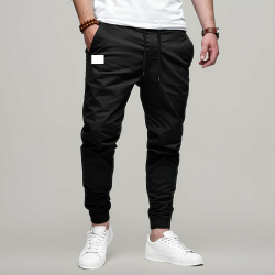 Herren-Jogginghose, leger, leicht, elastischer Bund, Kordelzug, Wandern, Chinohose für Herren Angebot bei HelloDeals