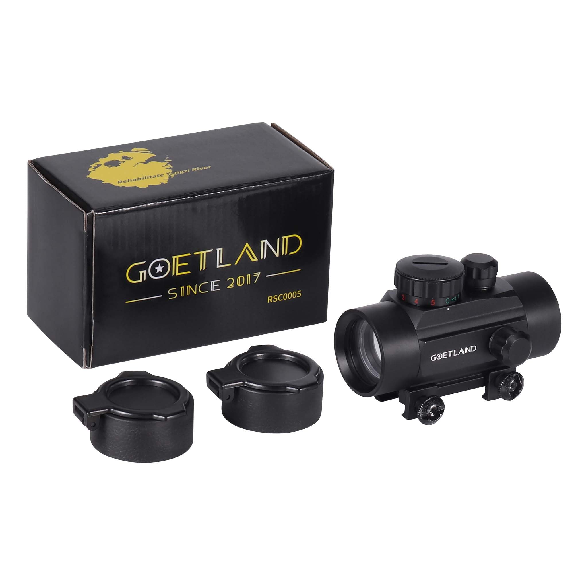 Goetland Gewehr Zielfernrohr 1x30 Rotpunktvisier Red Dot Visier Rot Grün Schutz SFP 22mm Schiene für Taktische Jagd Luftgewehr Sportschützen HD30 Schwarz Angebot bei HelloDeals