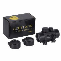 Goetland Gewehr Zielfernrohr 1x30 Rotpunktvisier Red Dot Visier Rot Grün Schutz SFP 22mm Schiene für Taktische Jagd Luftgewehr Sportschützen HD30 Schwarz Angebot bei HelloDeals