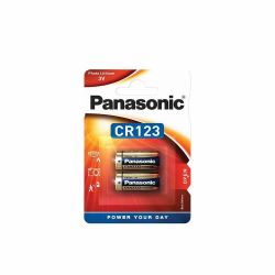 Panasonic CR123 zylindrische Lithium-Batterie für leichte Geräte mit hohem Energiebedarf wie Rauchmelder, Alarmanlage, Stirnplampe, Kameras, 3V, 2er Pack 2er Pack CR123 Single Angebot bei HelloDeals