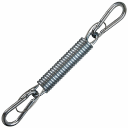 Montafox Robuste Stahlfeder 150 kg Schwingfeder mit Sicherungsseil und Zwei Karabinerhaken für Hängesessel Hängestuhl Feder 7 Jahre Garantie auf Material* Angebot bei HelloDeals