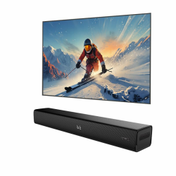 60cm 2.1ch 120W Kleine Bluetooth SoundBar für TV Geräte mit Integriertem Subwoofer, Dialogverstärkung PC Lautsprecher, Optical Aux. Wandhalterung. Soundbar Optisch Angebot bei HelloDeals