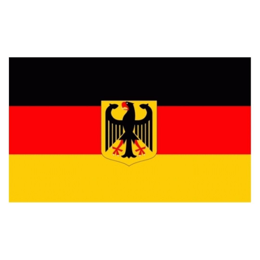 Fahne DEUTSCHLAND mit Adler, 90x150 cm, mit Ösen, **VERSAND GRATIS** Angebot bei HelloDeals