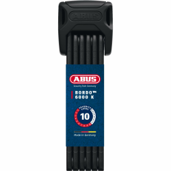 ABUS Faltschloss Bordo 6000K mit SH-Schlosshalter - Fahrradschloss mit XPlus Zylinder für hohen Manipulationsschutz - ABUS-Sicherheitslevel 10 Schwarz 90 cm Angebot bei HelloDeals