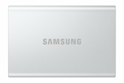 Samsung Portable SSD T7 Resurrected 1 TB, Externe Festplatte, USB 3.2 Gen.2 Highspeed Speicher, Externe SSD für iPhone 17, Mac, PC, Android-Geräte & Gaming-Konsolen, Metallic-Silber, MU-PD1T0G/WW Metallic Silver 1 TB T7 Resurrected Angebot bei HelloDeals