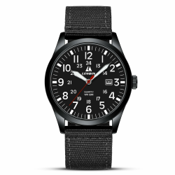 LN LENQIN Uhren Herren Herren Uhr Militär Uhr 30M wasserdichte Armbanduhr Analog Quarz Uhren für Männer mit Datum Nylon Band Armee Taktische Sportuhr 04- Alle Schwarz Angebot bei HelloDeals