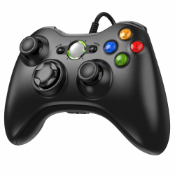 Diswoe Controller für PC Xbox 360, PC-kabelgebundener Controller mit USB Verbessertes Design Ergonomischer Kabelcontroller für Xbox 360 Slim und Windows XP/Vista/7/8/8.1/10/11 Angebot bei HelloDeals