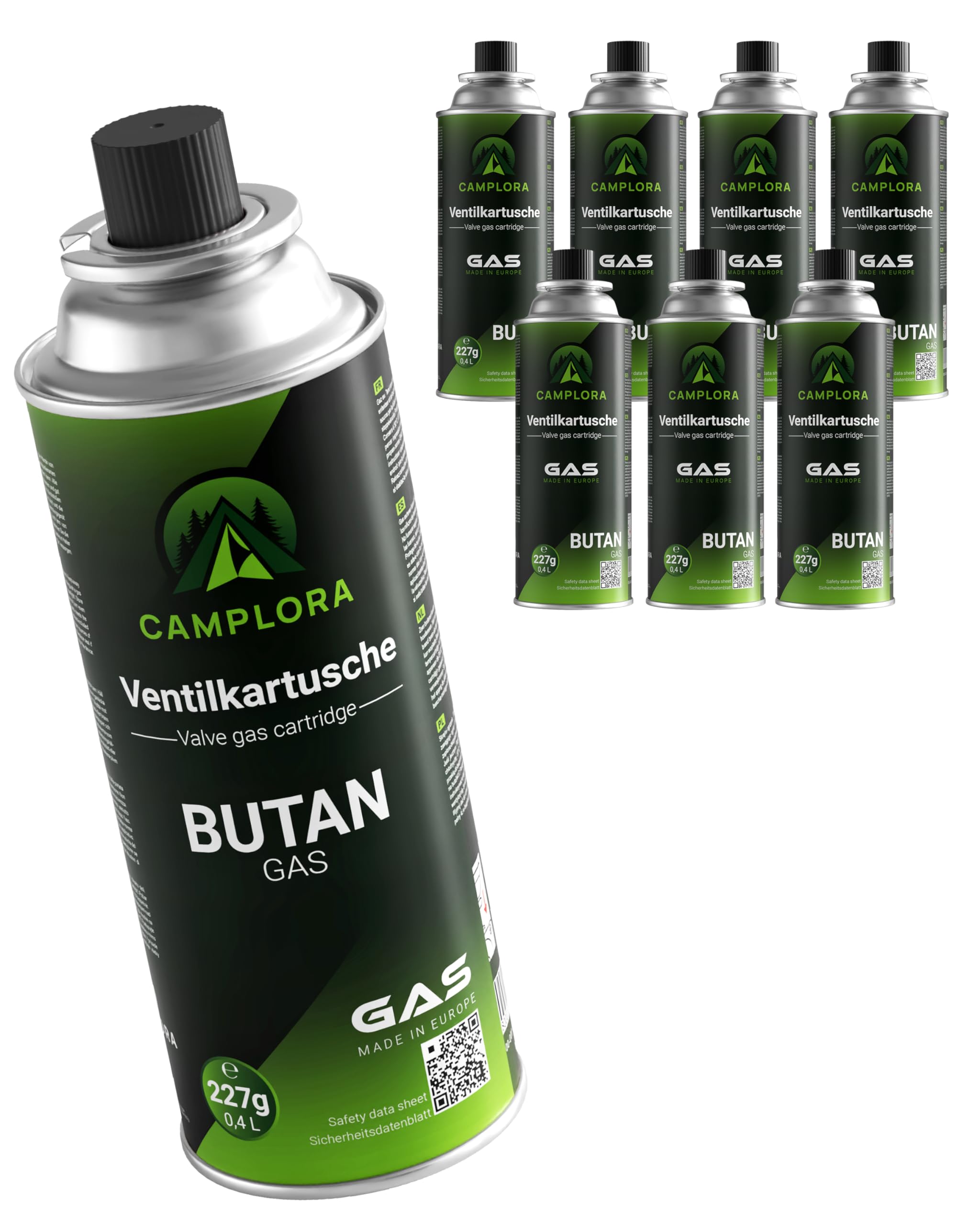 8X 227g Butan Gaskartuschen mit MSF-1a Ventil für Grill, Campingkocher, Gasheizung, Gaskocher, Camping Gas, gaskartusche, Gaskartuschen 227g, Gasflasche Butane Gas cartridges 8 Kartuschen Angebot bei HelloDeals