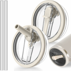 2 Stück Für Stanley Cup Deckel Auslaufsicher 30oz, Für 2.0 Stanley Cup Deckel Ersatz für 30oz,(Produkte können nur wiederverwendet werden)(Cream, 30OZ) Cream 30OZ Angebot bei HelloDeals