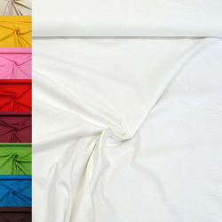 MAGAM-Stoffe Sophie Baumwollstoff Uni 100% Baumwolle Oeko-Tex Meterware 50cm (01. Weiß) Angebot bei HelloDeals