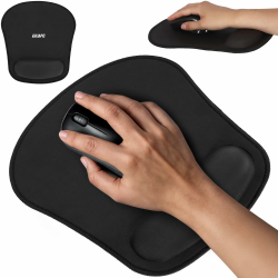 Ergonomisches Maus Pad mit Memory-Schaum für Gaming & Büro – Mousepad Anime, Tastatur Unterlage Schreibtisch & Schreibtischzubehör Ablage (Schwarz) Angebot bei HelloDeals
