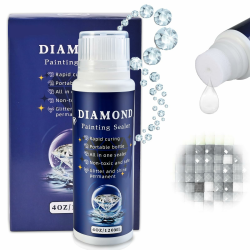 Diamond Painting Versiegelung, Diamond Painting Zubehör, Diamond Painting Kleber für glitzernde Bilder & Versiegelung von Diamanten, Durchsichtig(120 ml) Angebot bei HelloDeals