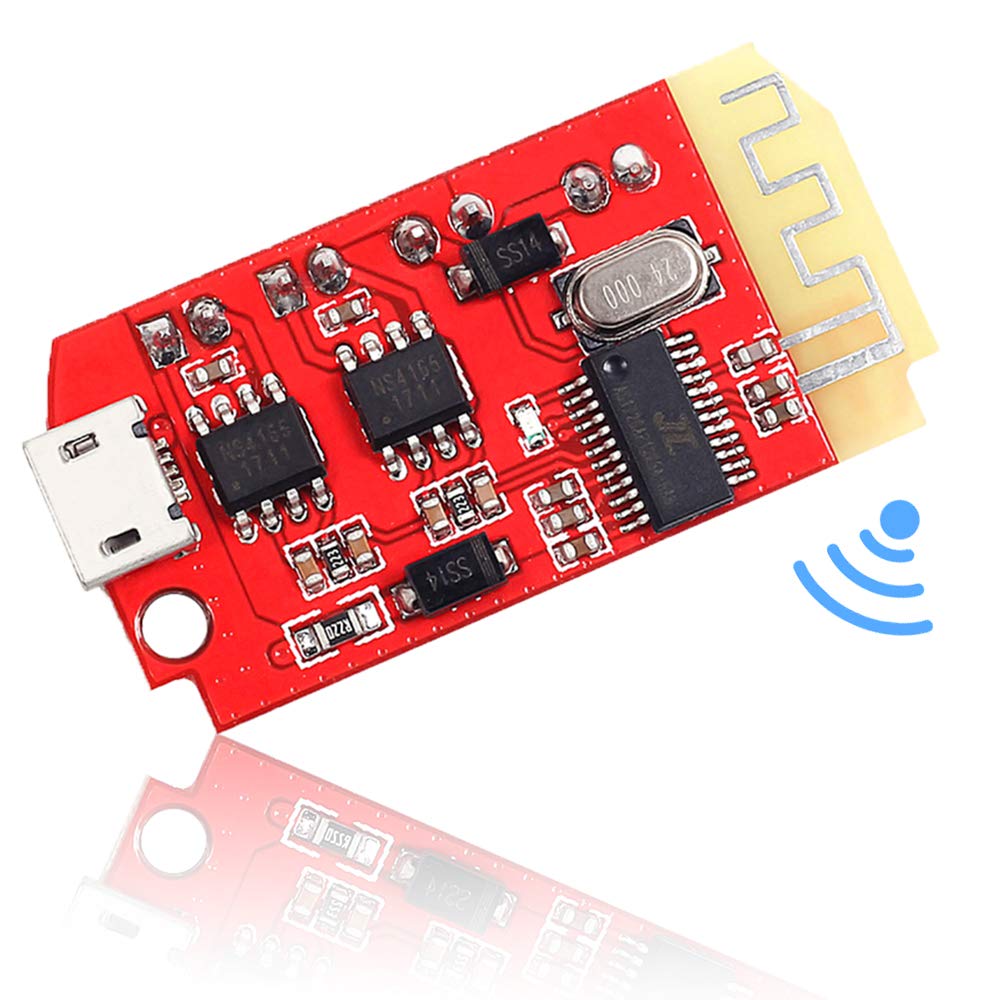 3.7-5V Bluetooth Empfängermodul DC 5V Verstärkerplatine 5W, Stereo Audio verstärker Mini Wireless Chip modul für DIY drahtlose Lautsprecher Angebot bei HelloDeals