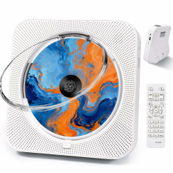 CD Player Tragbar mit Bluetooth 5.1, Liphier CD-Player Musik Heim-Desktop, CD Spieler Kinder mit HiFi Lautsprecher, LED-Bildschirm FM-Radio USB/AUX Kopfhörerbuchse, (Weiß) Angebot bei HelloDeals