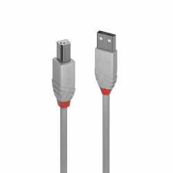 LINDY USB 2.0 Kabel Typ A/B anthra Line m/3m, anthrazit, 3 m 3 m Anthra Line Angebot bei HelloDeals