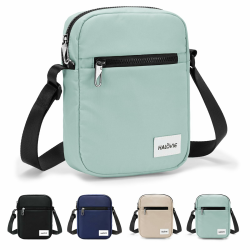 HALOVIE IHIKER3 Unisex Anti-Diebstahl Mini-Umhängetasche | Kleine Schultertasche, Crossbody & Messenger für Reisen, Flugreisen und Festivals Minzgrün Angebot bei HelloDeals