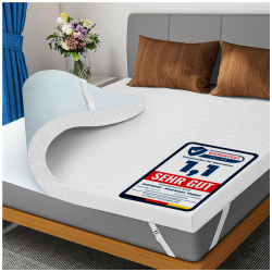 DOPEDIO 7,5cm Gel Memory Foam Matratzen Topper Weiche Matratzenauflage mit Öko-TEX® 100 Zertifizierung, Waschbarer Bezug für Boxspringbett und Schlafsofa (90x200cm, Weiß) Weiß 90x200cm Angebot bei HelloDeals