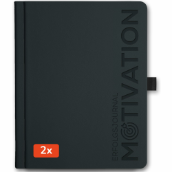 MOTIVATION MOVEMENT Erfolgsjournal - Tagesplaner - Inkl. Lernplattform, Mindset & Workbook - Steigert Fokus & Produktivität - Journal - Planer - DIN A5 - Tagebuch für Erwachsene (2x Doppelpack) Schwarz Sparset 2x + Kugelschreiber Angebot bei HelloDeals