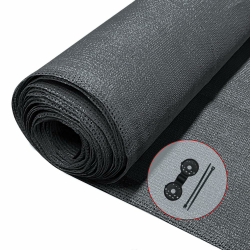 VOUNOT® Zaunblende 1.8×10m, Sichtschutz Zaun 150 g/m² HDPE Schattiernetz, Windschutz UV-resistent Reißfest, 85% Beschattungsgrad, mit Löcher und Kabelbinder, Anthrazit Anthrazit 1.8x10m 150g/m² Angebot bei HelloDeals