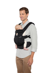 Ergobaby Omni Breeze Babytrage für Neugeborene ab Geburt bis 20kg, 4 Positionen SoftFlex Mesh Ergonomische Babybauchtrage Rückentrage Baby-Tragetasche, Onyx Black Omni Breeze Onyx Black Angebot bei HelloDeals
