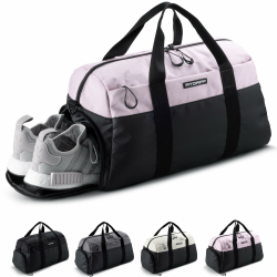 Fitgriff® Sporttasche & Reisetasche V2 für Damen und Herren - mit Schuhfach & Nassfach - Tasche für Sport, Fitness, Reisen - Trainingstasche, Gym Bag, (Black/Pink, Medium) Black / Pink 56 x 30 x 32 cm (Medium) Angebot bei HelloDeals