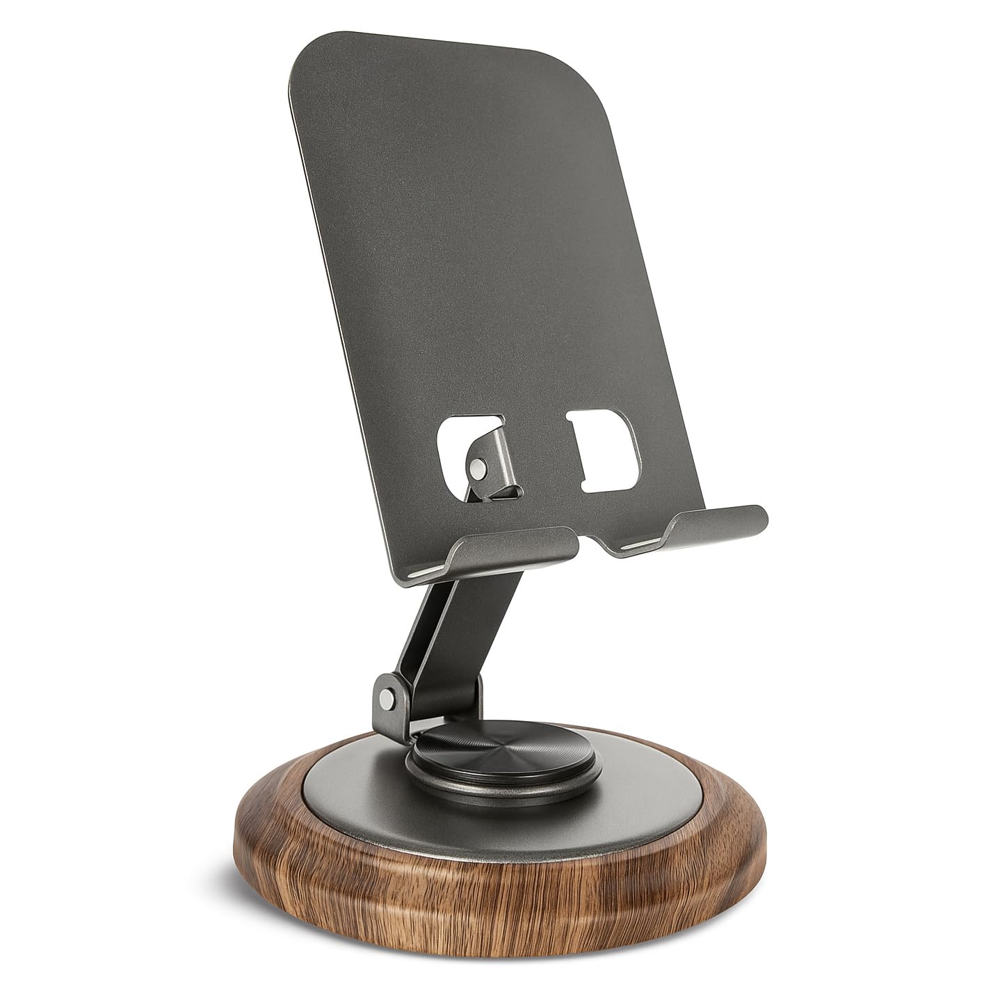 PEUZ Verstellbare Handyhalterung mit Holzoptik – Stabiles Design mit 360° Drehfunktion für Schreibtisch & Büro Gadgets, idealer Zubehör für iPhone, Xiaomi, Samsung & Huawei Smartphones Angebot bei HelloDeals