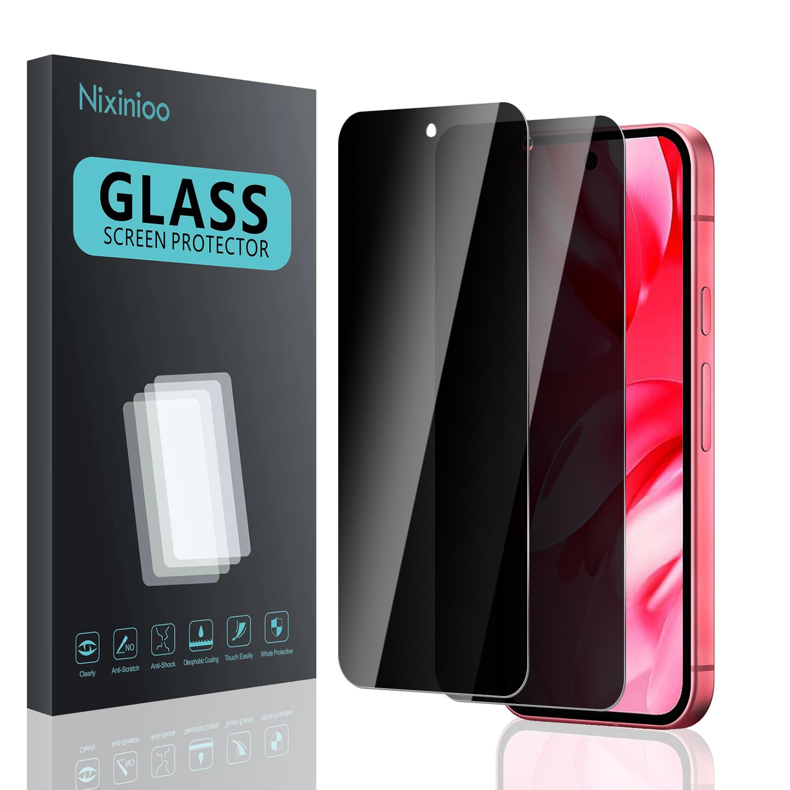 [2 Stück] Sichtschutz Schutzfolie für Google Pixel 9a, Anti-Spy Schutzglas, Sichtschutzfolie, [Anti-Spion] [9H Härte ] [Bläschenfrei] [Kratzfest] google pixel 9a fk2 Angebot bei HelloDeals