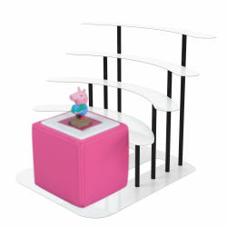 Regal für Tonies, Metall Display ständer für Toniebox，Aufbewahrungsregal für 30–40 Figuren , kinderzimmer deko, Geschenke für Kinder (weiß) Angebot bei HelloDeals