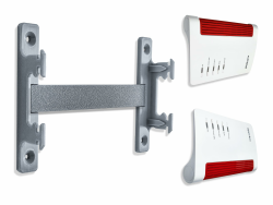 Wandhalterung für Fritz!Box 5590, 6660, 6670, 7590, 7590 AX, 7690 – Kunststoff Fritzbox Halterung mit Abstandshalter – inklusive Schrauben & Befestigungen – einfache Montage – Grau Angebot bei HelloDeals