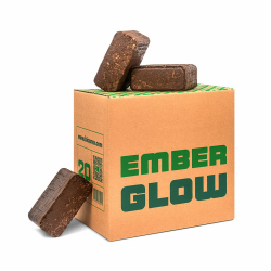 Emberglow Nachtbriketts | 8 Stunden Brenndauer | Jeder Brikett-Karton enthält 20 Briketts und wiegt 20 kg | Kompatibel mit Allen holzbefeuerten Geräten 1 x 20kg Karton Angebot bei HelloDeals